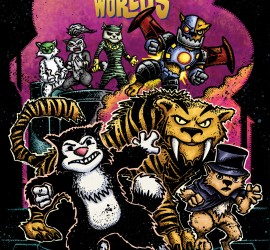 Kevin Eastman variant cover to Scratch9: Cat of Nine Worlds #1
